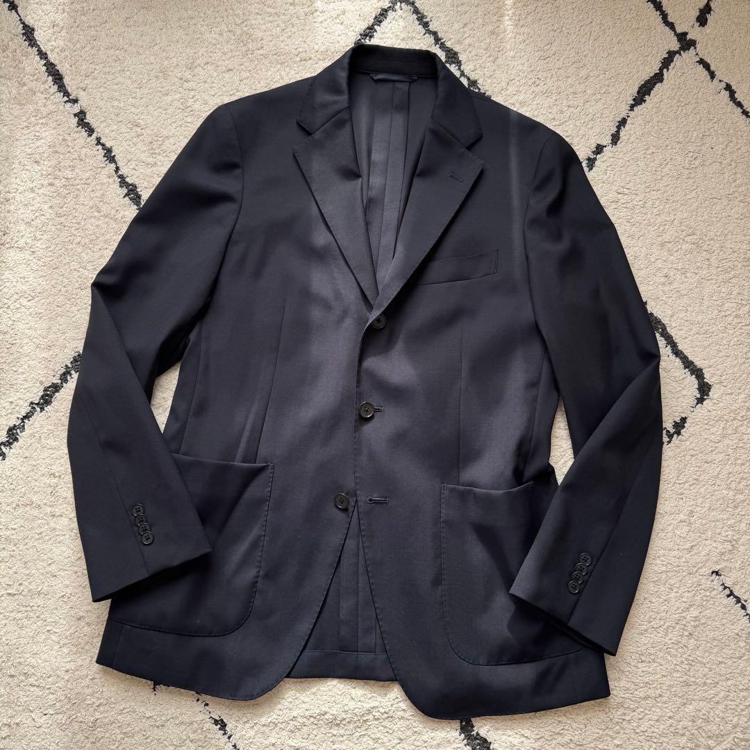 ユニバーサルランゲージ　カノニコ　スーツ　セットアップ　ネイビー　トラベル　L