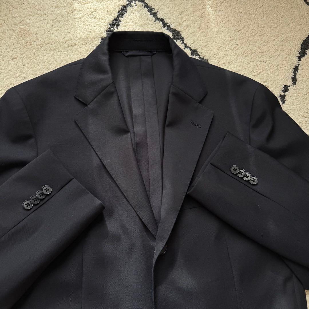 ユニバーサルランゲージ　カノニコ　スーツ　セットアップ　ネイビー　トラベル　L