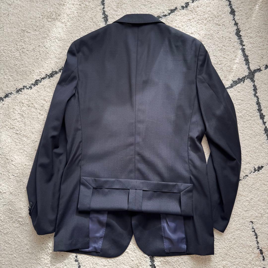 ユニバーサルランゲージ　カノニコ　スーツ　セットアップ　ネイビー　トラベル　L