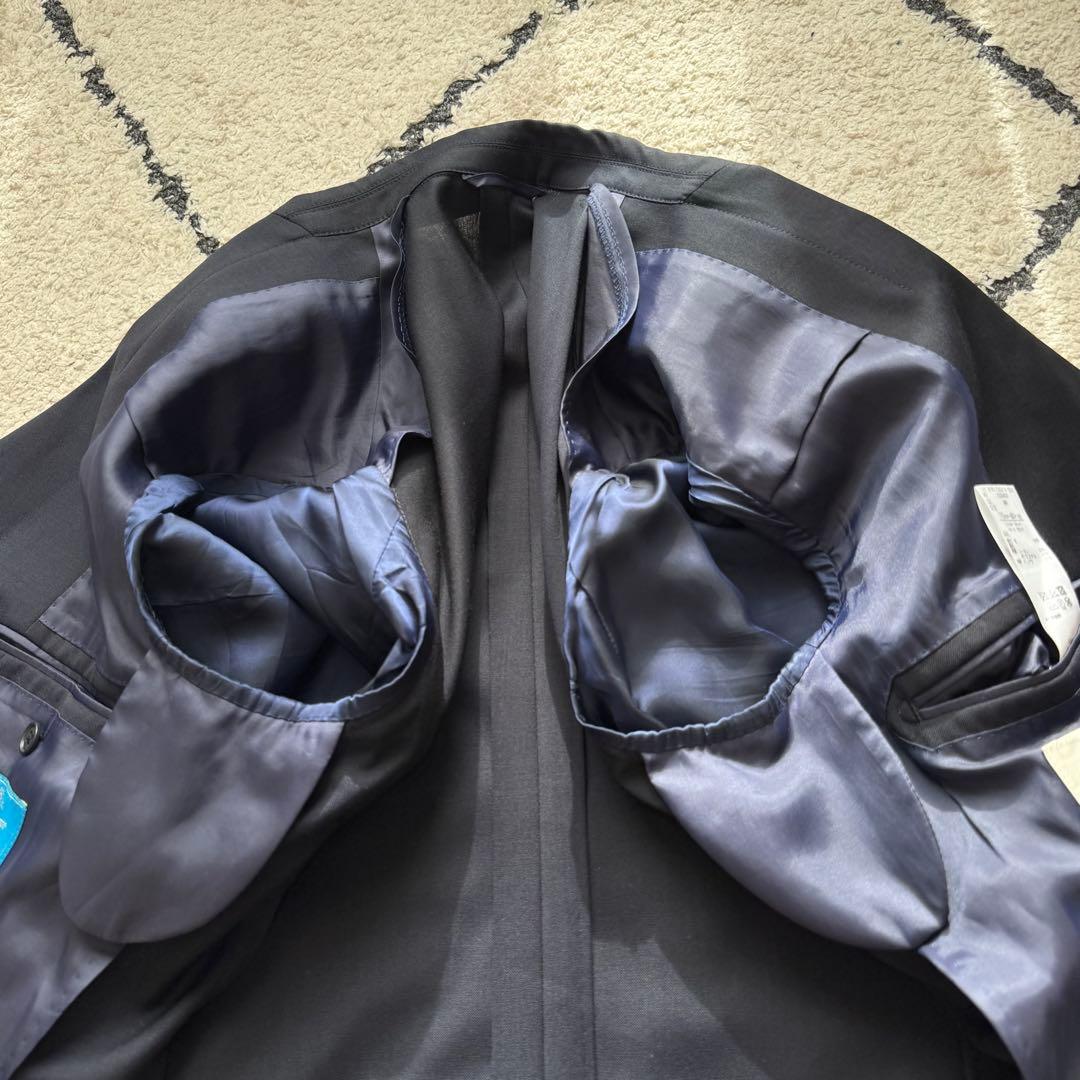 ユニバーサルランゲージ　カノニコ　スーツ　セットアップ　ネイビー　トラベル　L