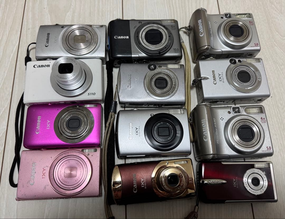 Canon デジタルカメラ 12台セット (未確認) (ジャンク品)