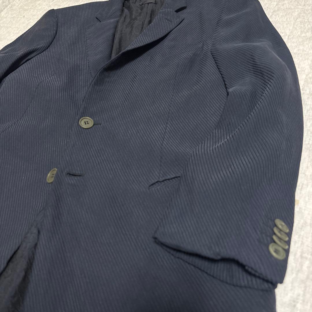 GIORGIO ARMANI スーツ　ネイビー　レーヨン　シルク　イタリア製