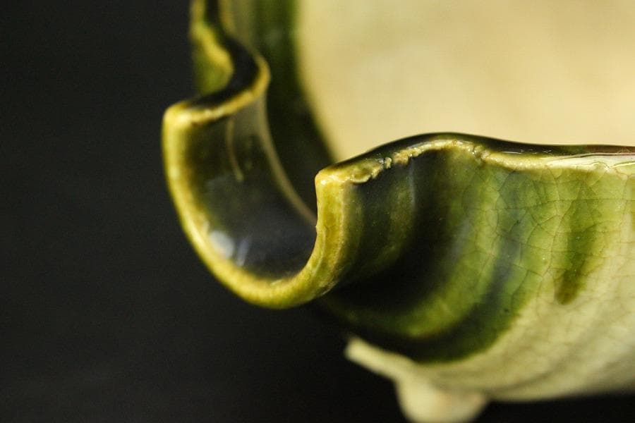 織部焼 瓢箪型器 深皿 大小七客 和食器 向付(メ1594)