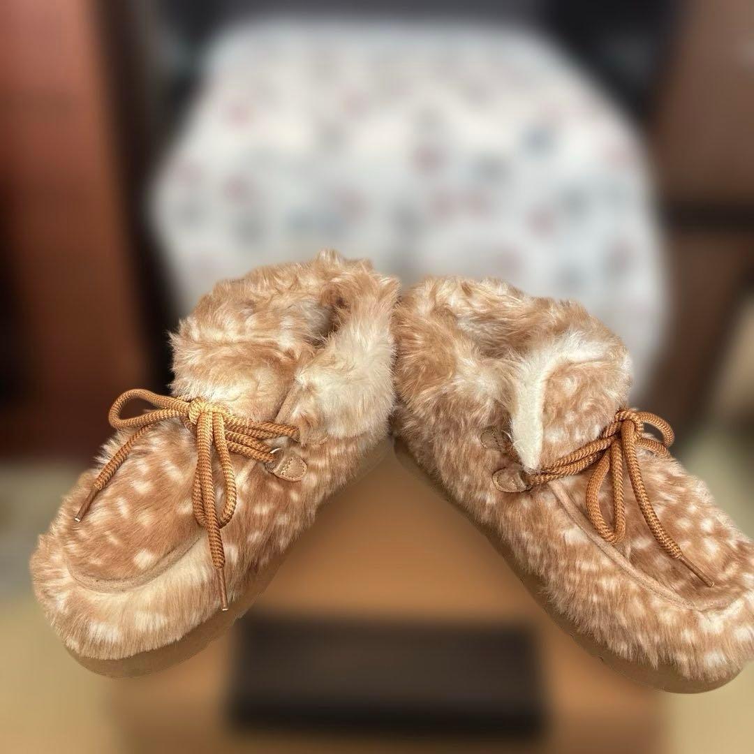 ニコアンド　ムートンモカブーツ　アニマルL