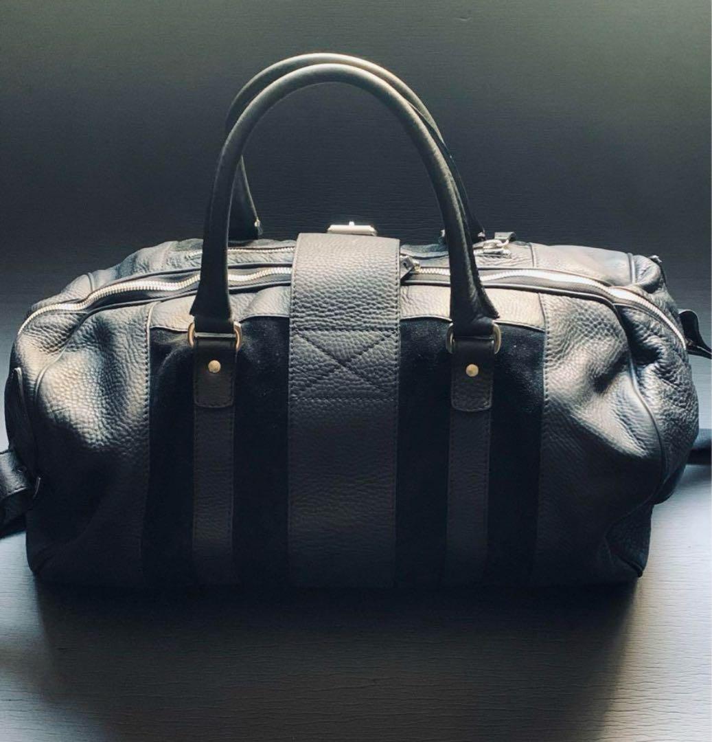 o*a様 定価28万　MALOコンビレザーボストンバッグ