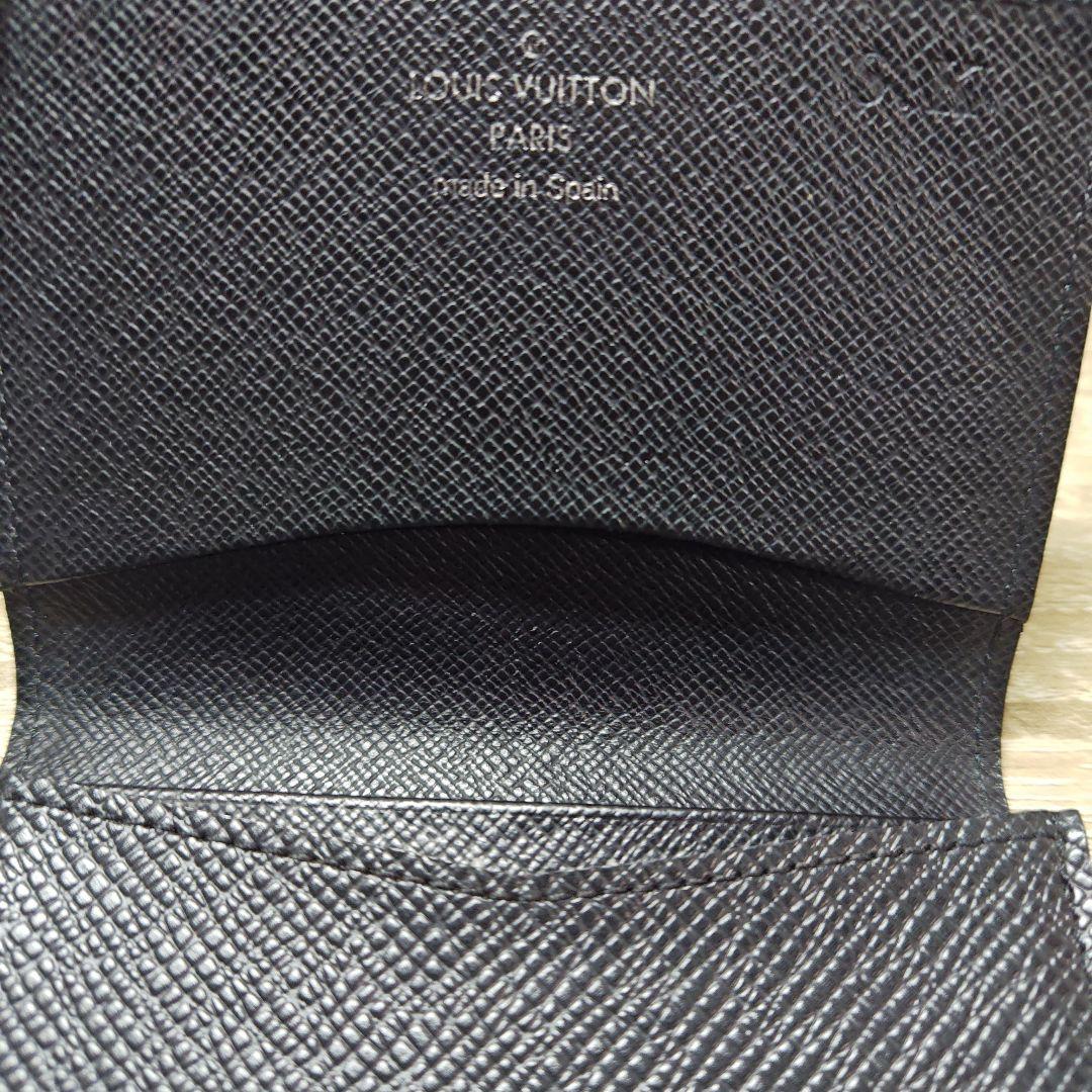 Louis Vuitton 黒 レザー 名刺入れ