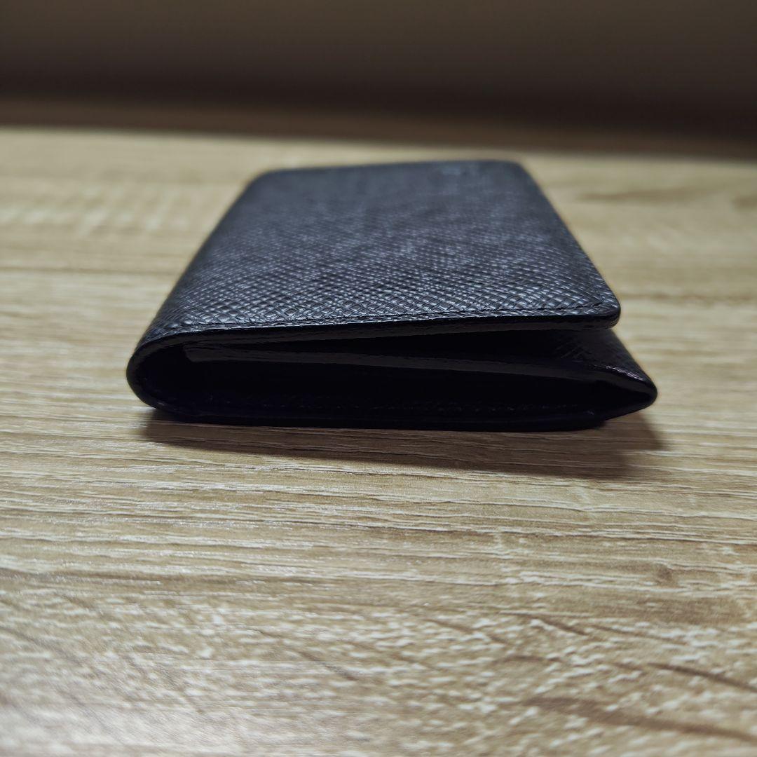 Louis Vuitton 黒 レザー 名刺入れ