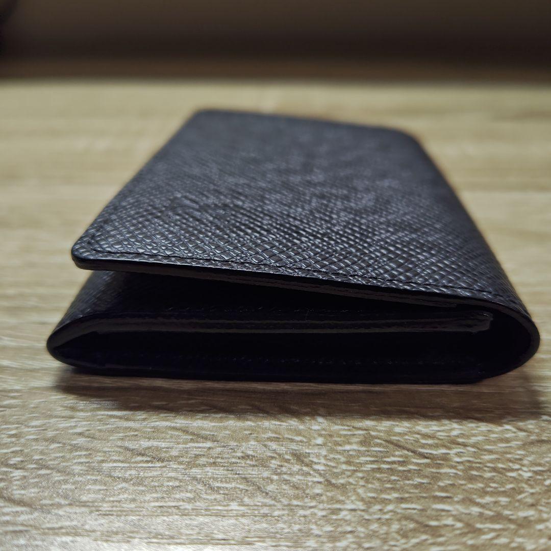 Louis Vuitton 黒 レザー 名刺入れ
