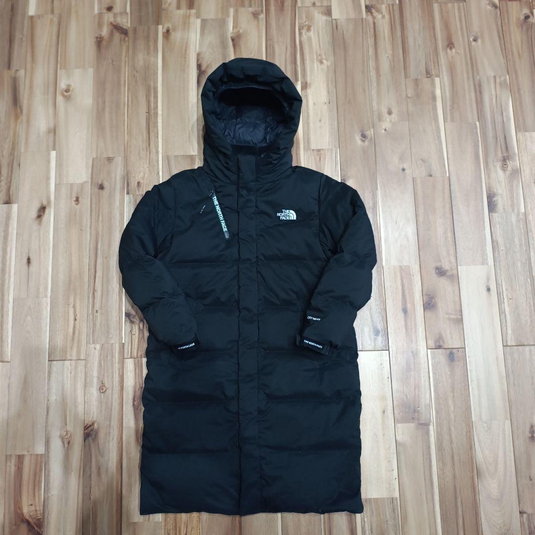 希少　大人気　ノースフェイス　ロング　ダウンジャケット　140サイズ　ブラック