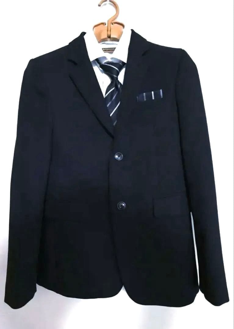 美品 フォーマルスーツセット 男の子 ブラック 卒業式 入学式150