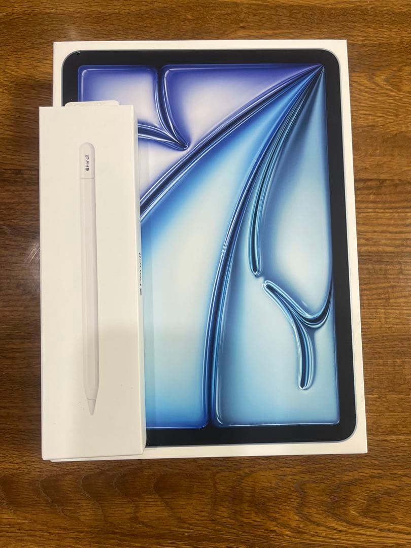 iPad Air 11インチM2 128GB WiFi ブルー(pencil付)