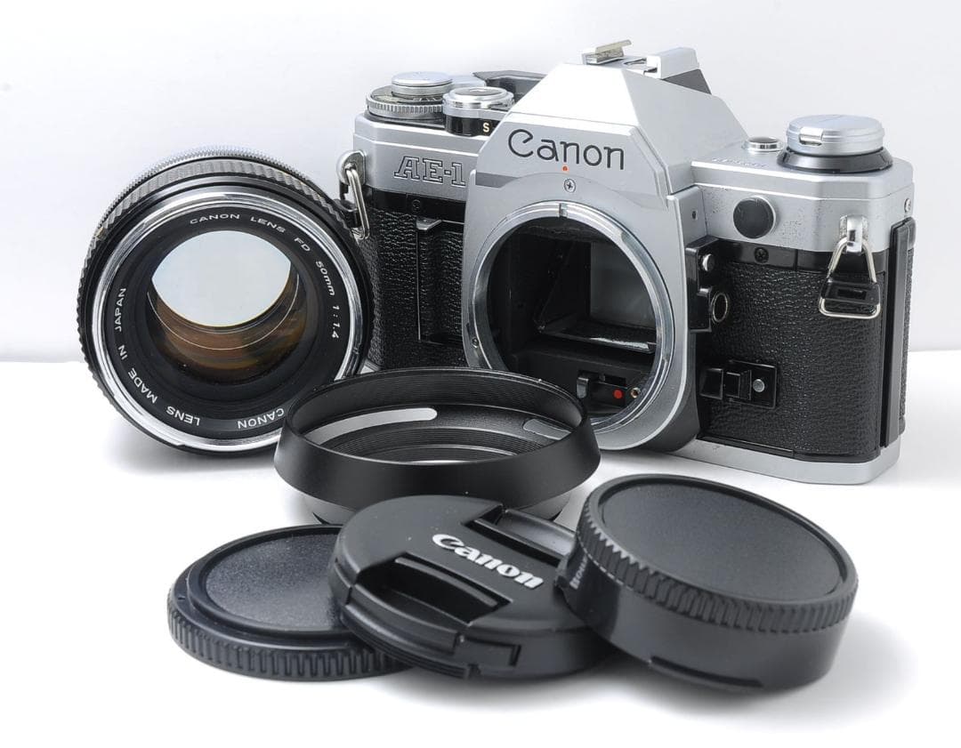 Canon AE-1 シルバー + FD 50mm F1.4 動作品 美品級