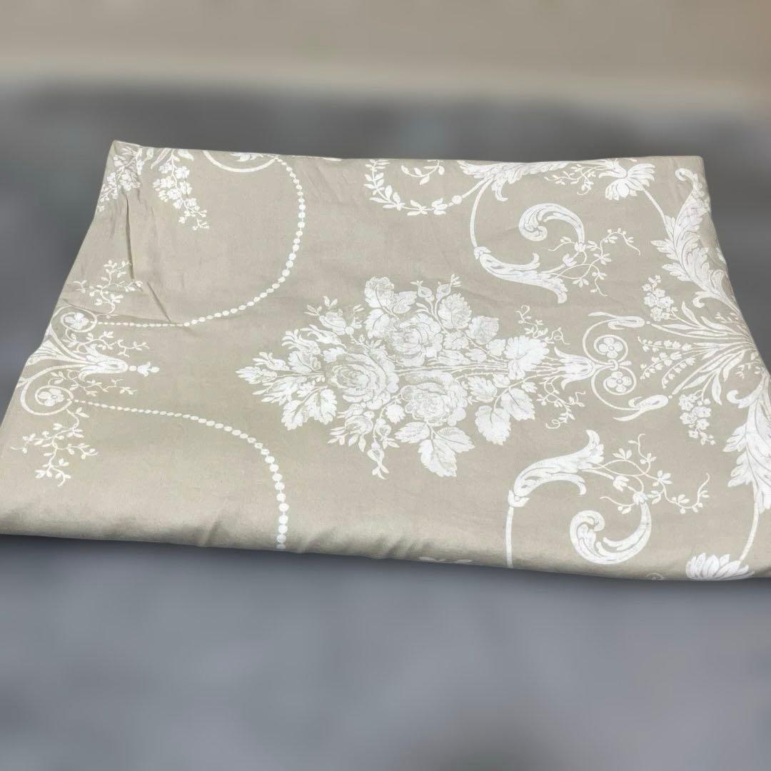 ローラアシュレイ　ジョゼッテ　シングルサイズ掛け布団カバー　ライトグレー