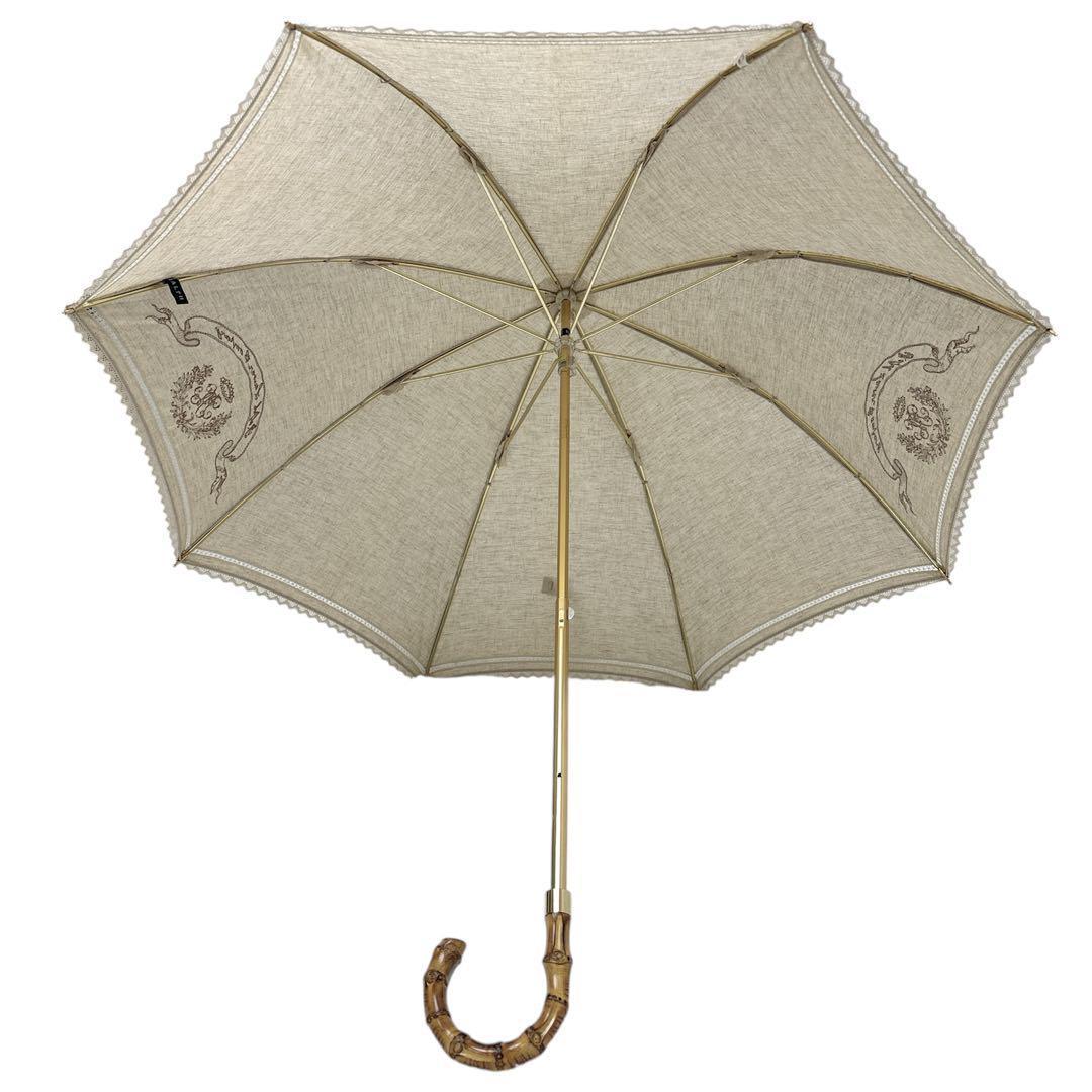 希少✨POLO RALPH LAUREN ホースロゴ　バンブー　フリル付　長傘