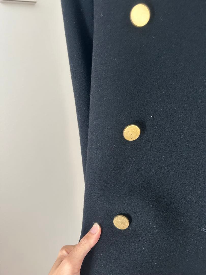 【美品】DRAWER ドゥロワー　コート　ブラック　36