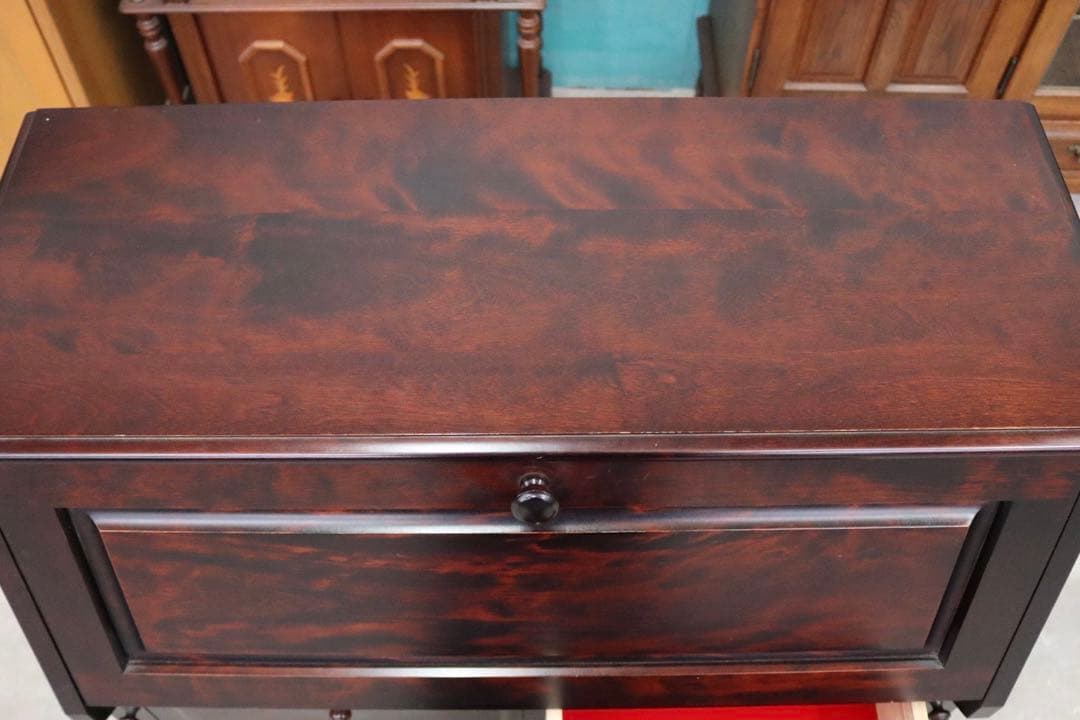 GMIS65○神居民芸 ライティングビューロー デスク キャスター付き椅子 鏡台