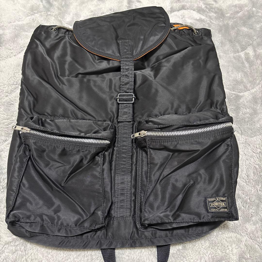 PORTER ポーター タンカー バックパック リュック 黒 ナイロン 巾着