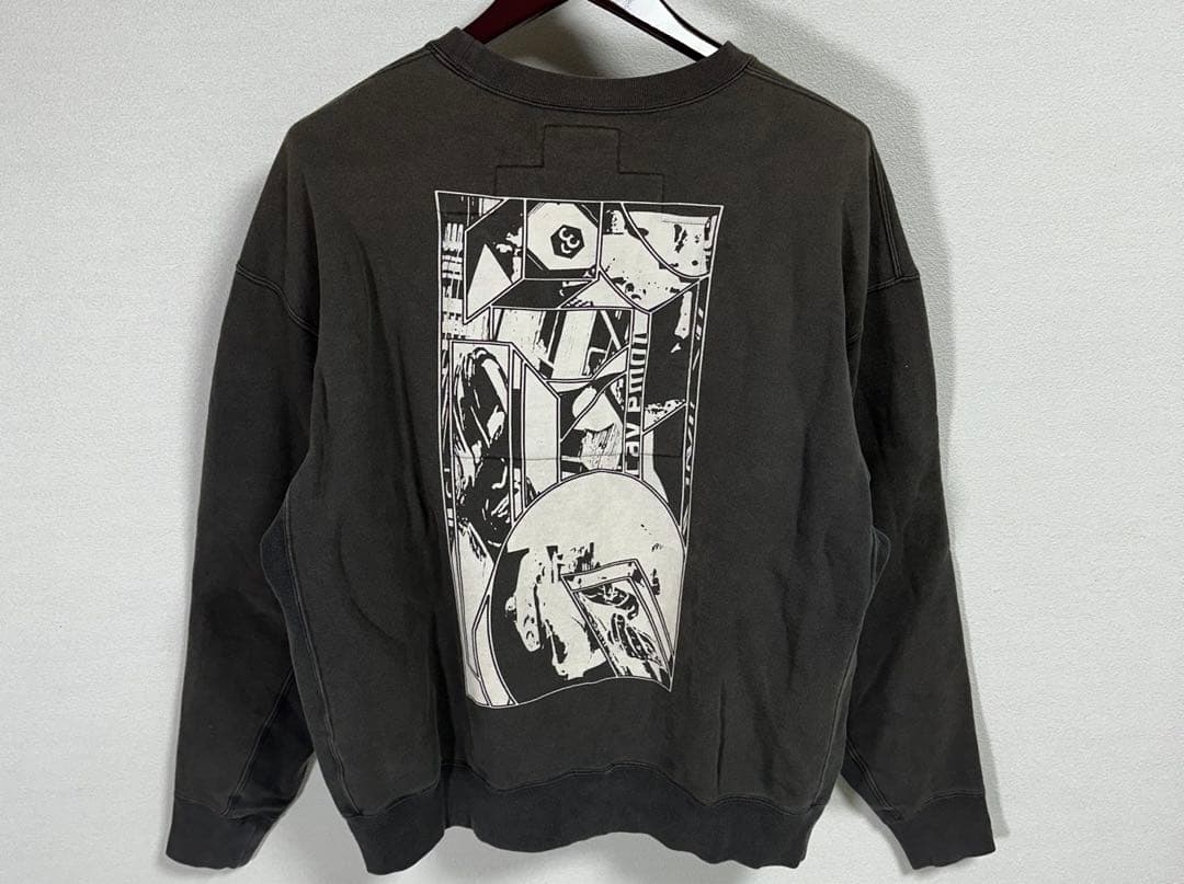 c.e cavempt キャブエンプト フェードブラック スウェット