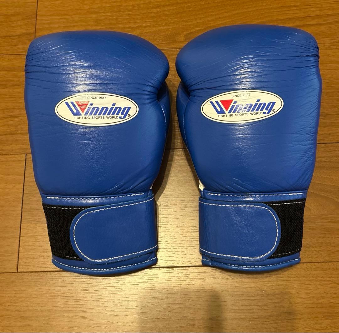 【極美品】winning　10oz　グローブ　ブルー　正規品　MS-300B