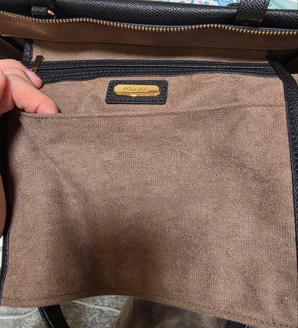 DIANA 黒 ビジネスバッグ　トートバッグ