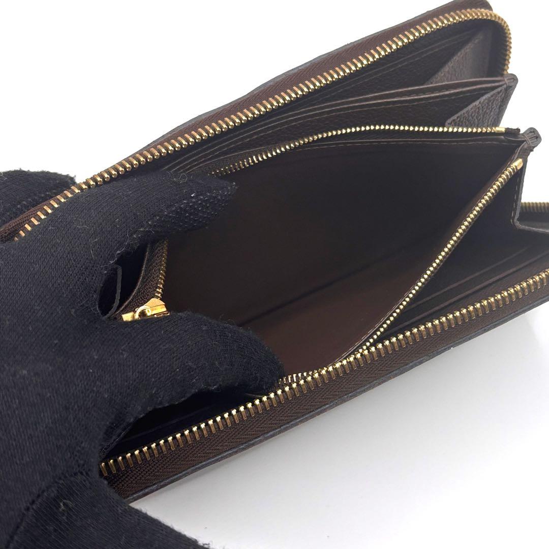 ルイヴィトン　アンプラン長財布　ジッピーウォレット　ダークブラウン