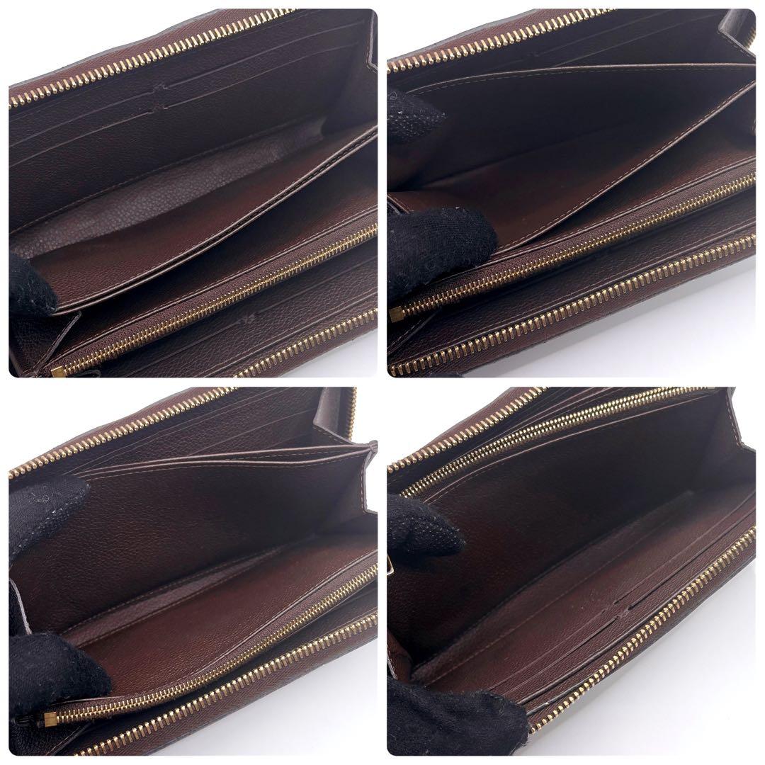 ルイヴィトン　アンプラン長財布　ジッピーウォレット　ダークブラウン