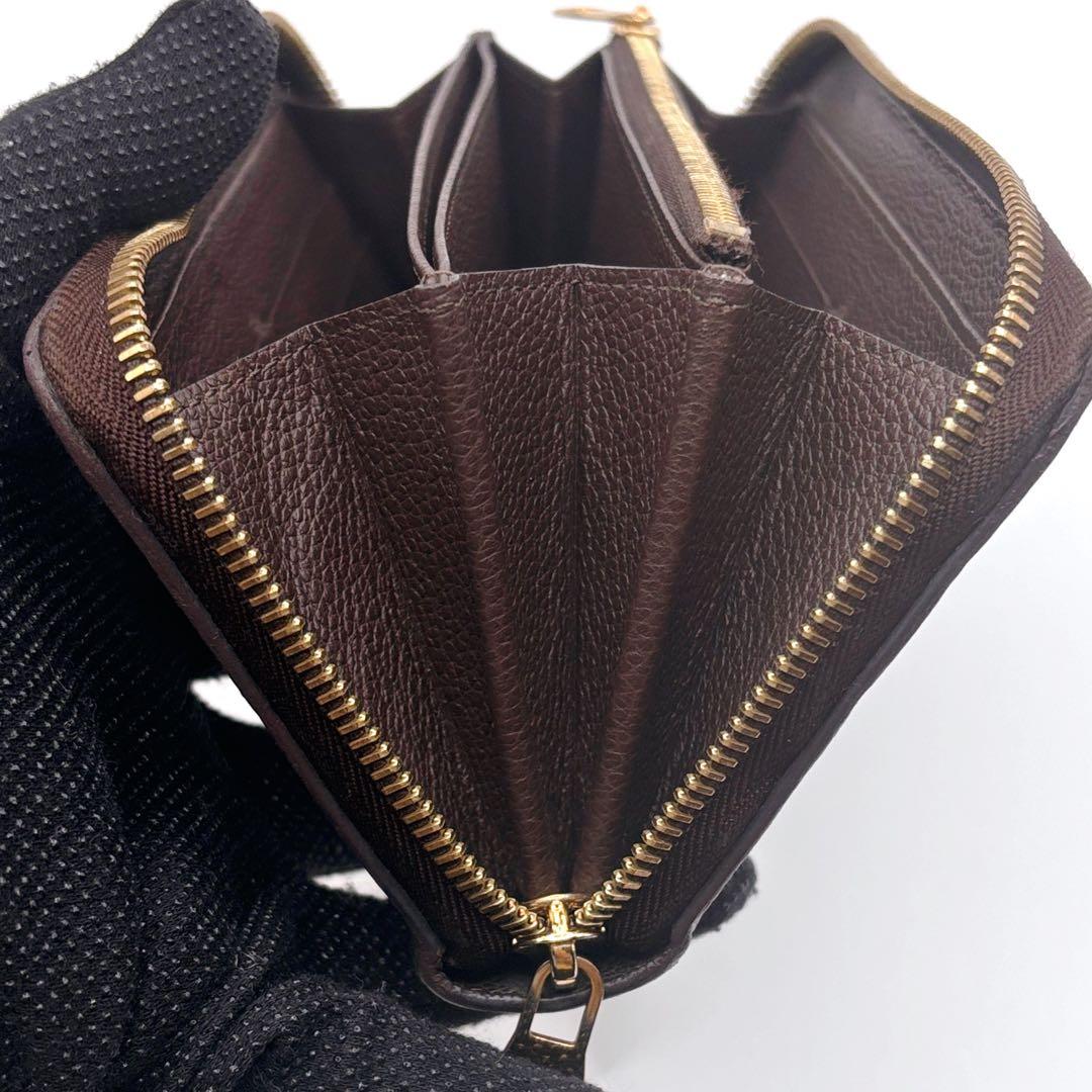 ルイヴィトン　アンプラン長財布　ジッピーウォレット　ダークブラウン