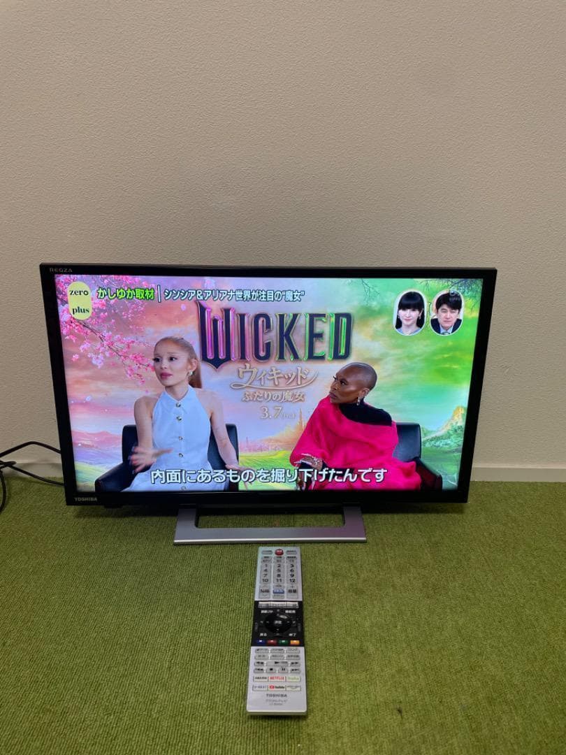 東芝 LED 2023年製 液晶テレビ 24V型 24V34 ネット動画〇