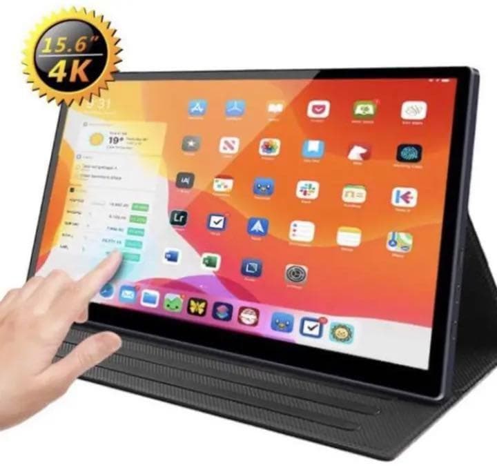 タッチパネル操作OK❣遅延なく高感度でストレスフリー♪❤4Kモバイルモニター