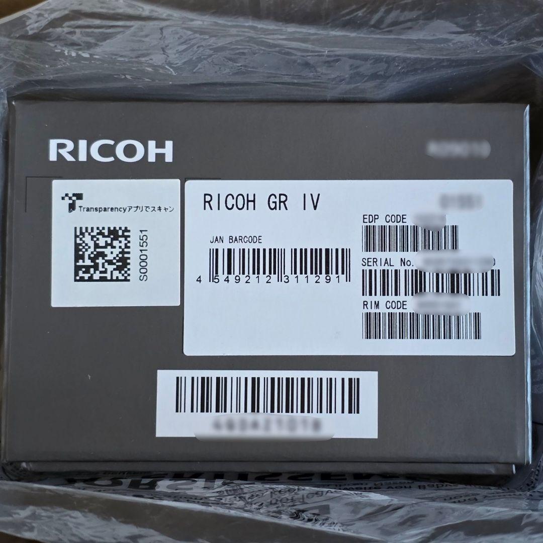 RICOH GR IV デジタルカメラ APS-C GR4 コンデジ GRIV②