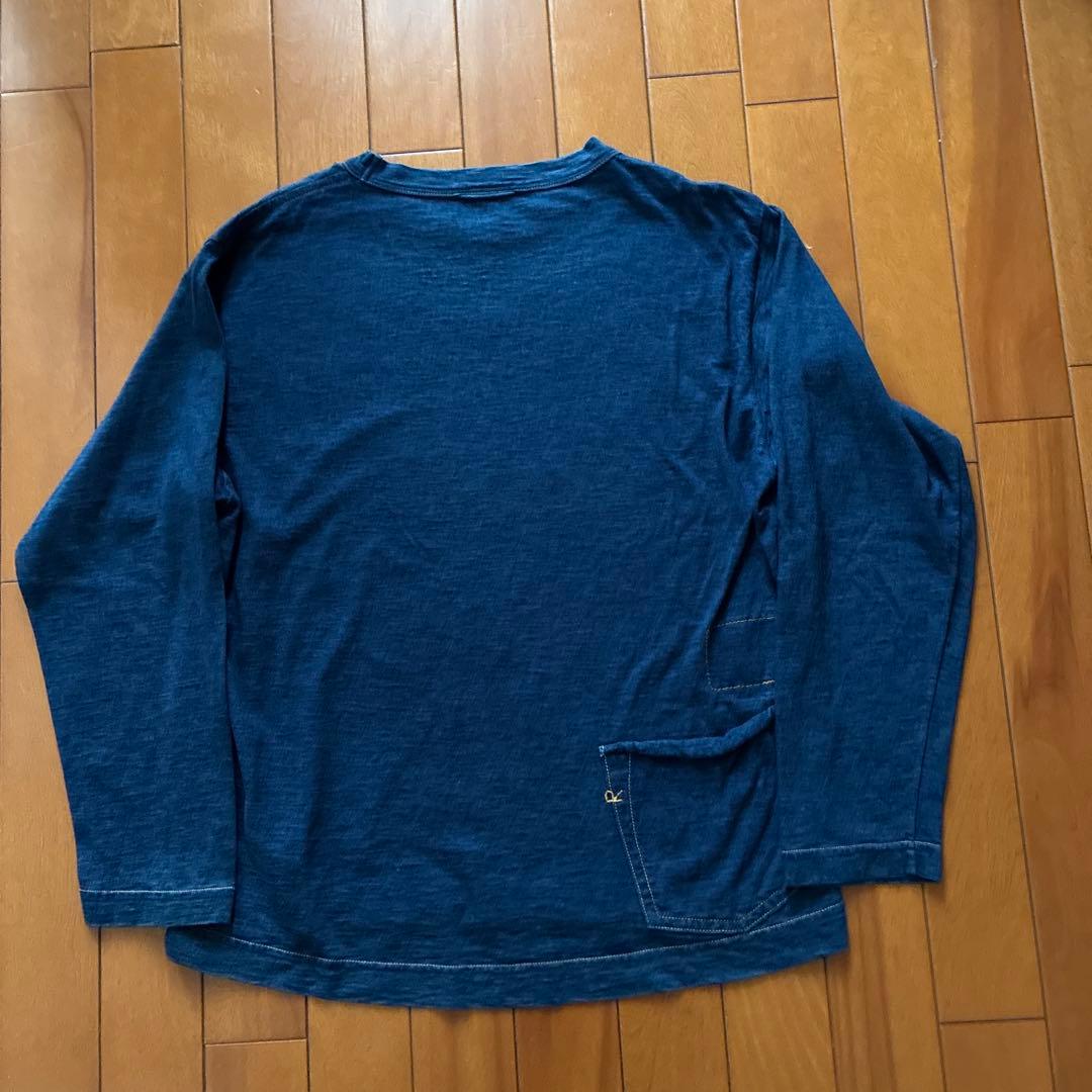 お値下げ　超美品　45rpm藍染めオーシャンTシャツ　L
