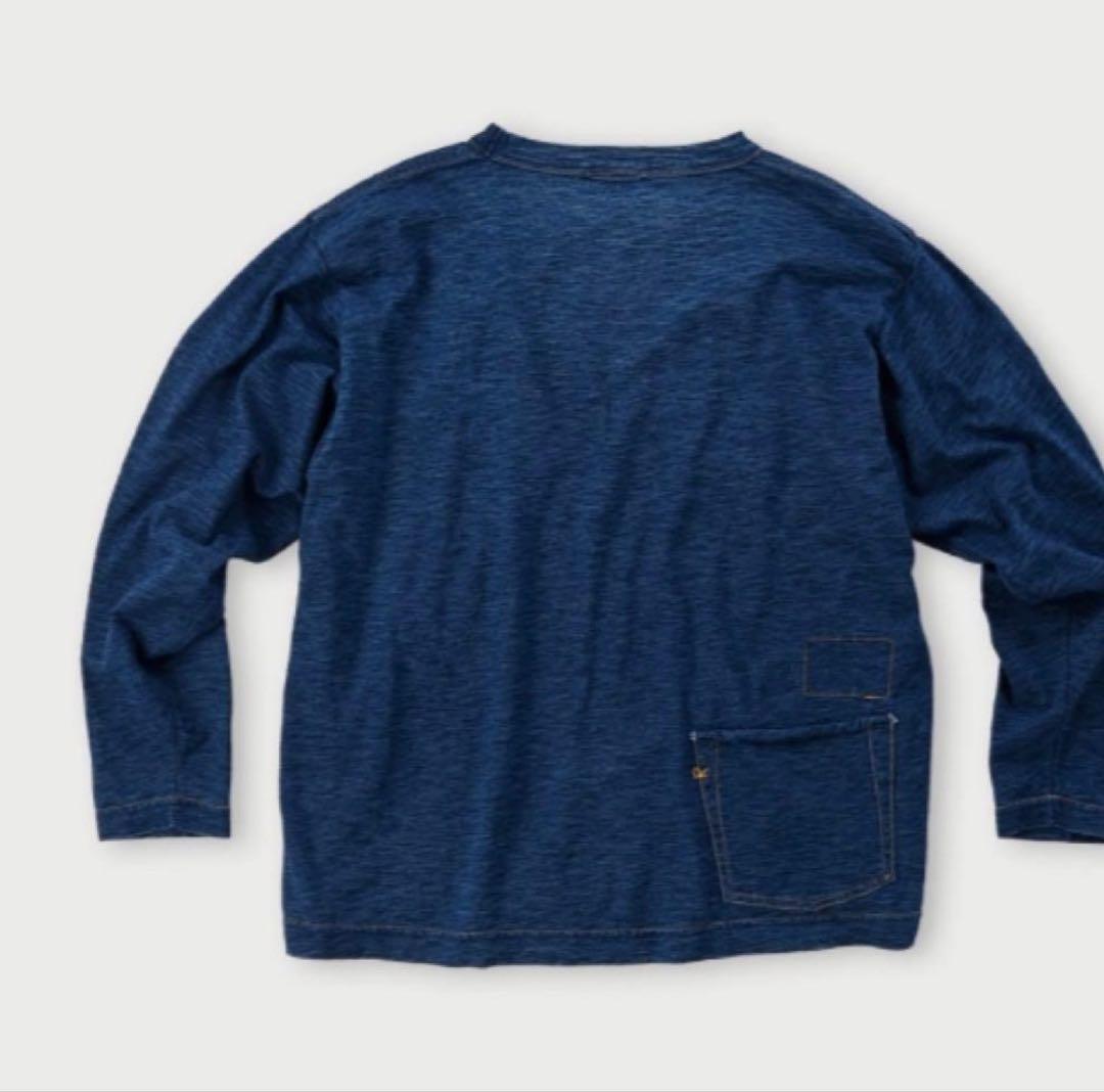 お値下げ　超美品　45rpm藍染めオーシャンTシャツ　L