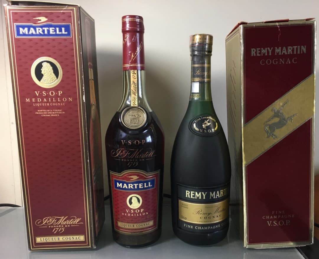 マーテルとレミーマルタンコニャック古酒2本セット値下げ