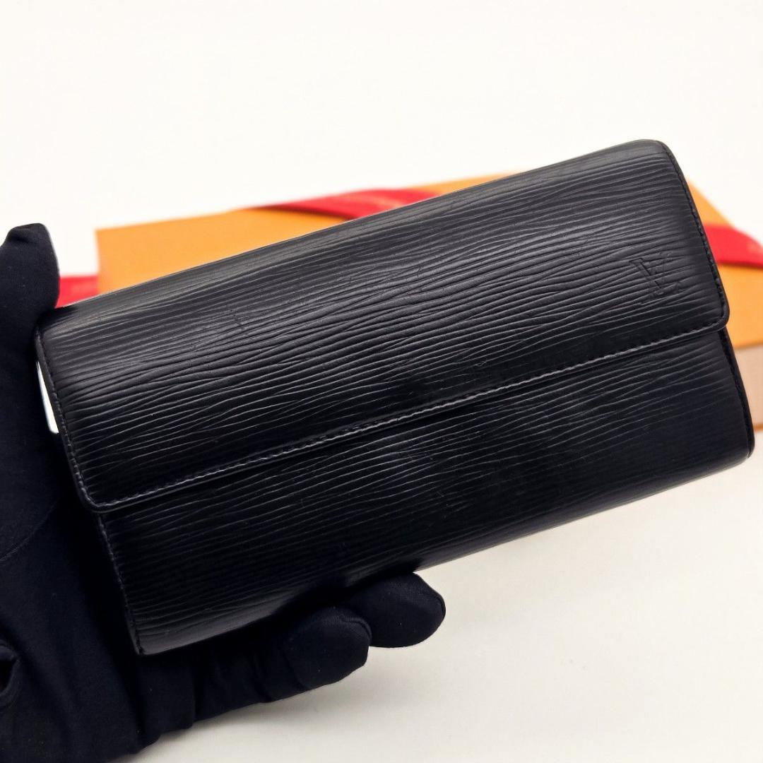 T 長財布 エピ ポルトフォイユ サラ 6枚 A33 ブラック