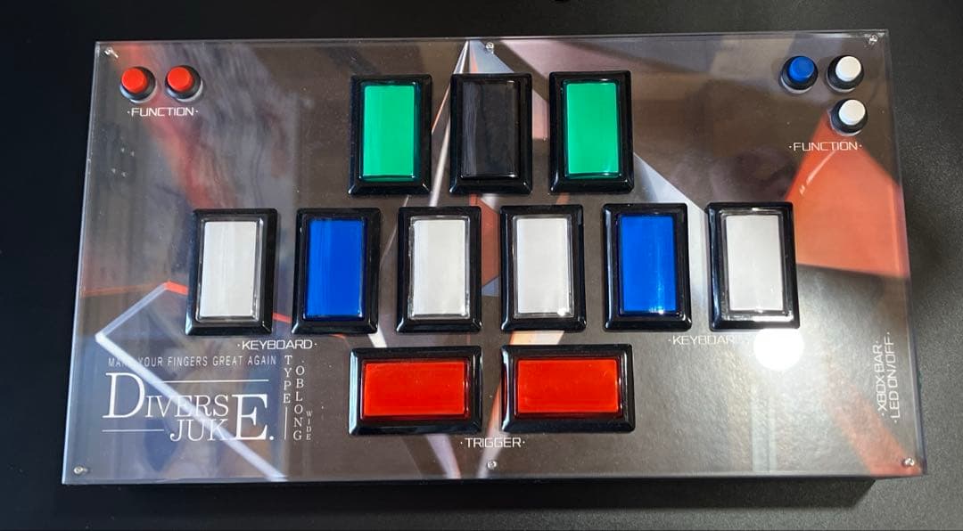 PC用ゲームコントローラー・コンバーター DIVERSE JUKE TYPE OBLONG WIDE