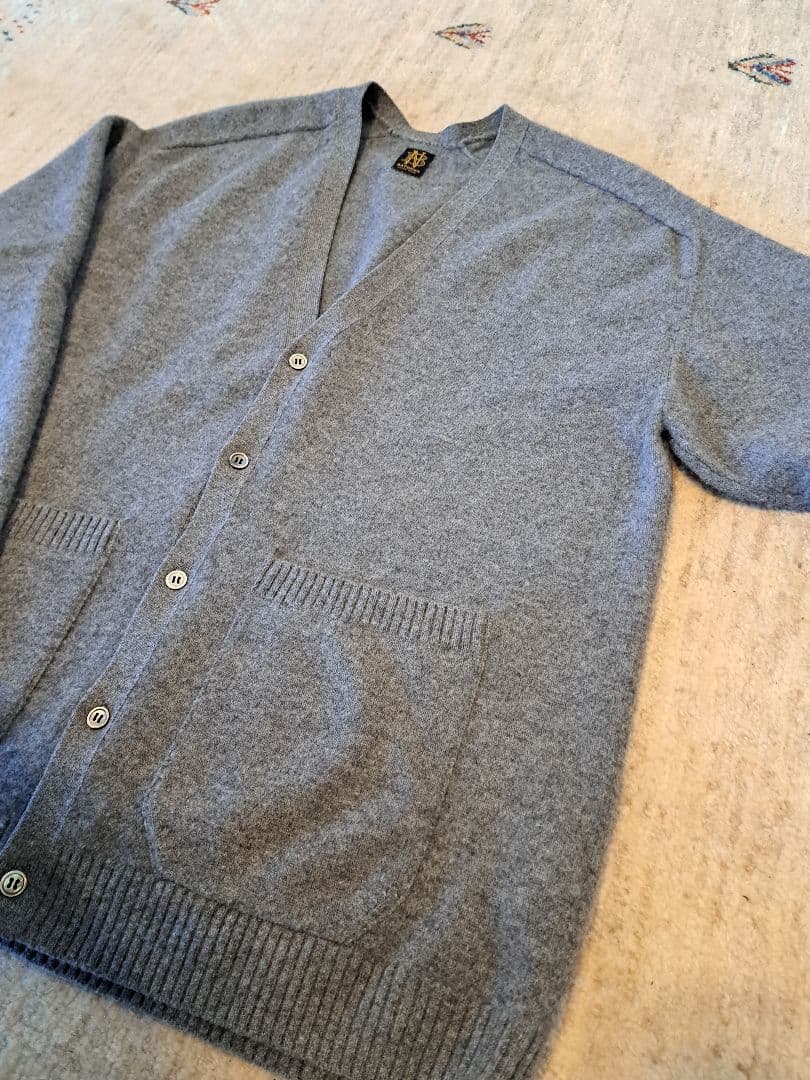 美品　BATONER　フリースウールカーディガン L　定価35000円