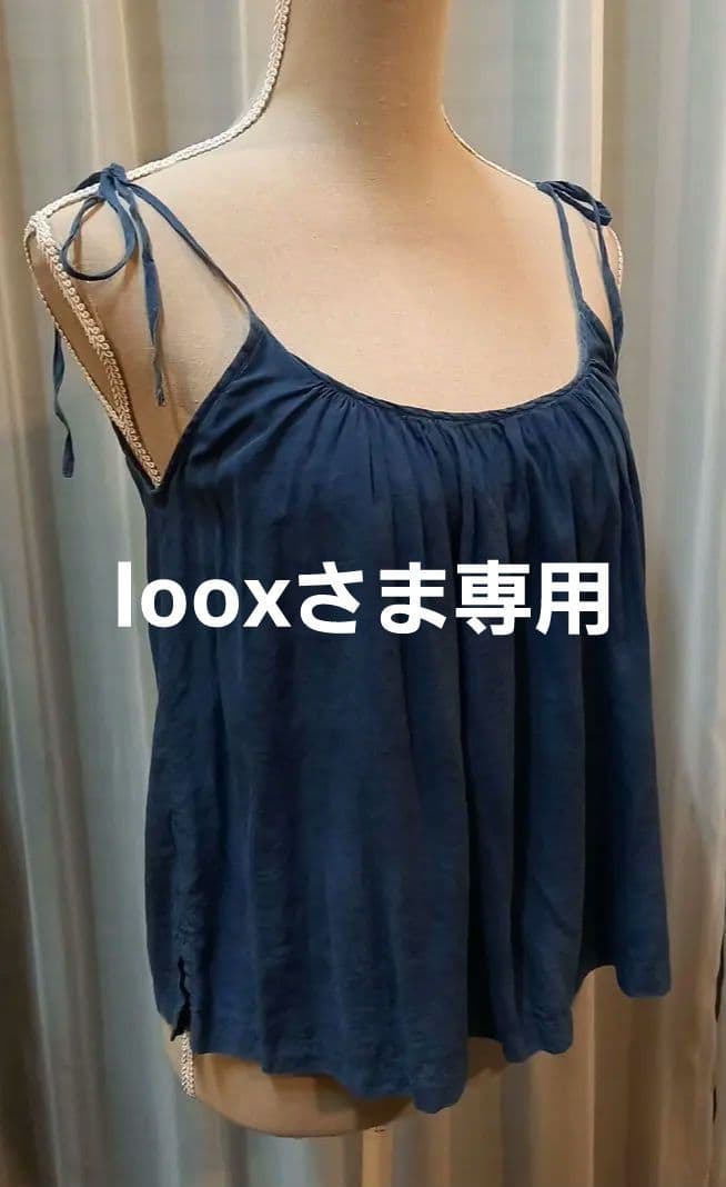 kittaコットンシルク素材の琉球藍染キャミソール