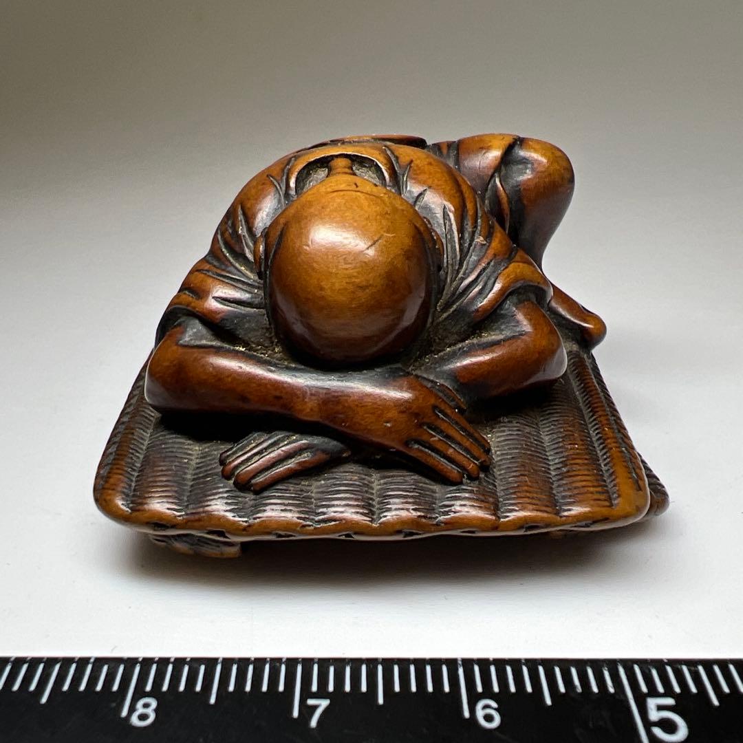 専用　時代　木彫人物根付　22g 東Y7-1105☆1Fトニサ