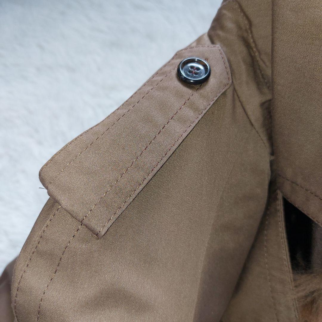 スイス製✨ROTINY 豪華ラムファーライナー ボリュームファー襟 ロングコート