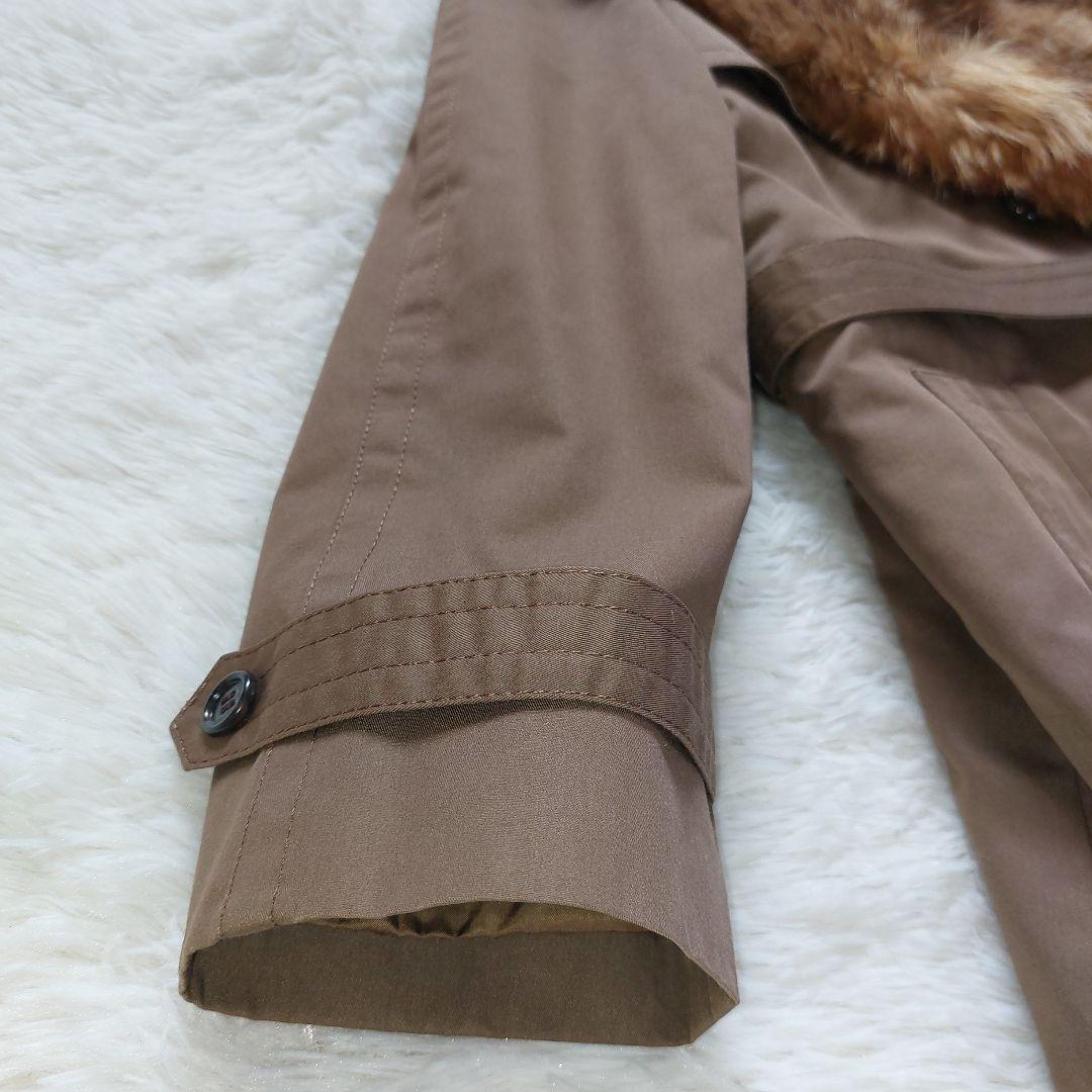 スイス製✨ROTINY 豪華ラムファーライナー ボリュームファー襟 ロングコート