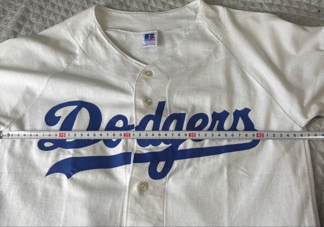 USA製 90's Russellドジャースユニフォーム　背番号名前無し