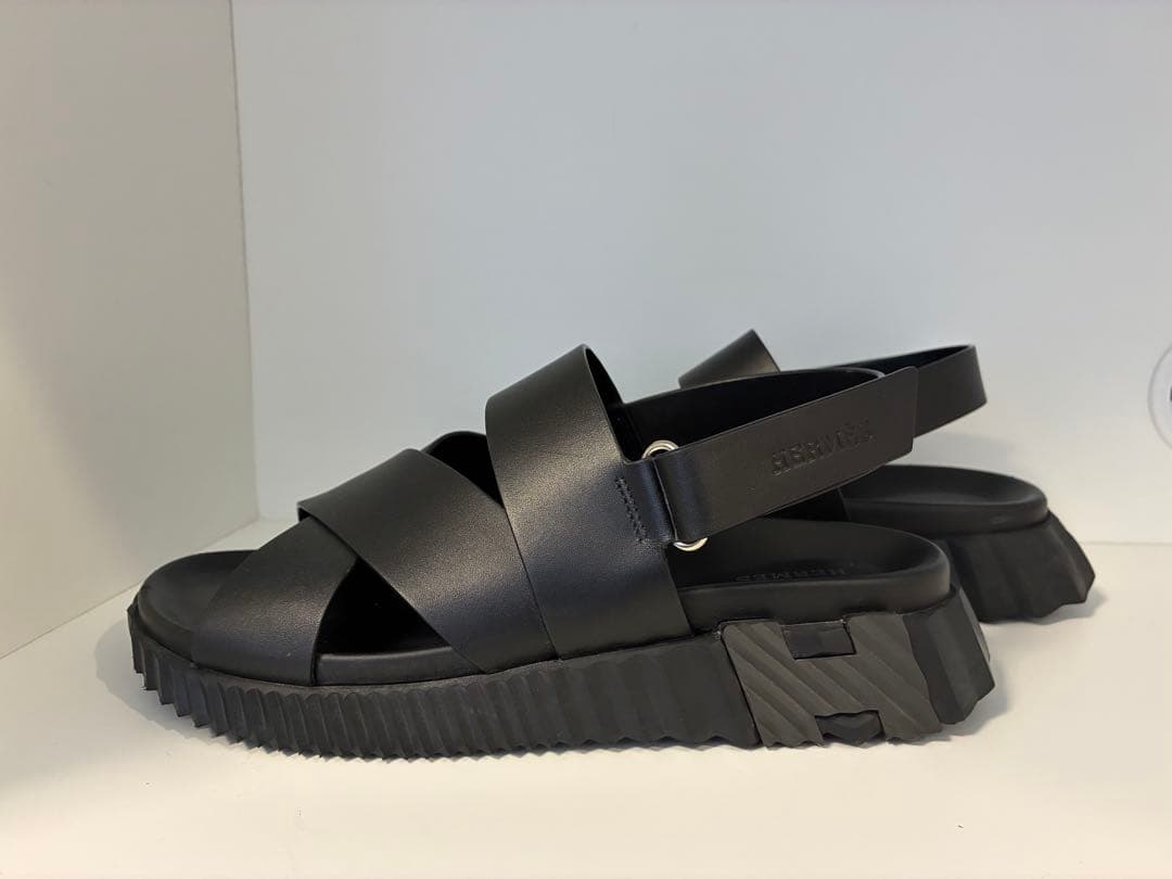 【美品】エルメス　エレクトリックベルト Hロゴデザイン サンダル　サイズ41