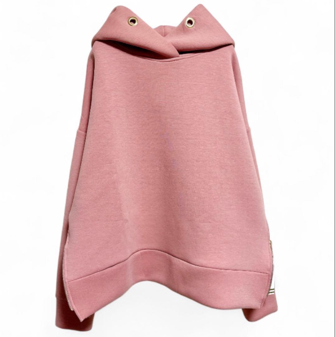 入手困難✨新品【ダムフランク】 ボンディングフーディ F くすみピンク パーカー