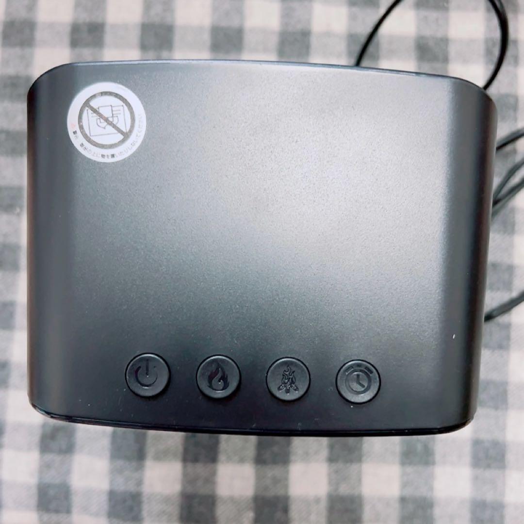 セラミックファンヒーター 足元 暖房 電気ストーブ　黒