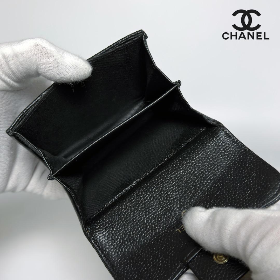 正規品　シャネル　マトラッセ　ゴールド金具　フラップパース　カードケース