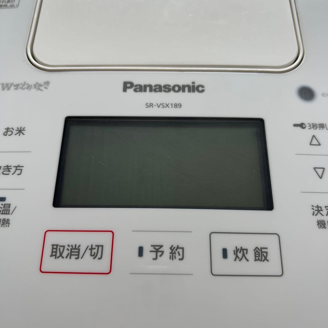 Panasonic 炊飯器 SR-VSX189 一升炊き　ホワイト