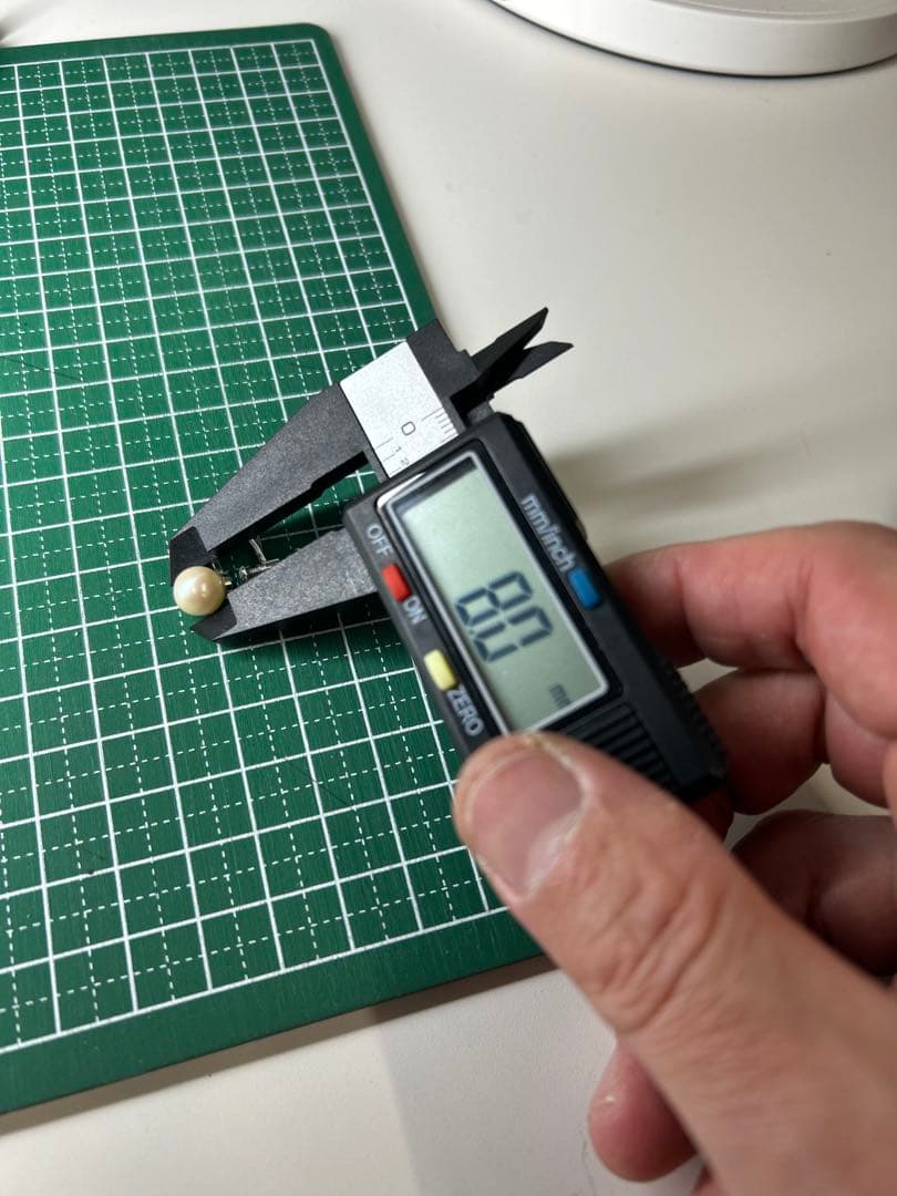 本真珠 ネックレス•イヤリングセット約40cm パール6.8ｍｍ、8mm