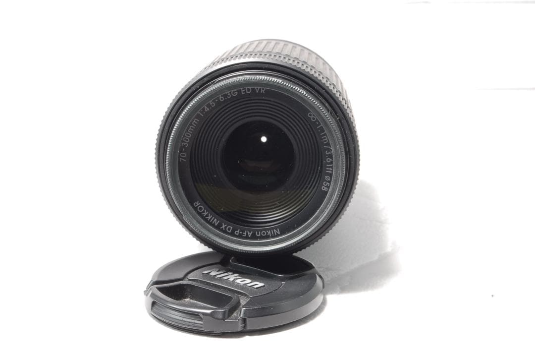 Nikon AF-P 70-300mm VR 超望遠レンズ レンズフード付　美品