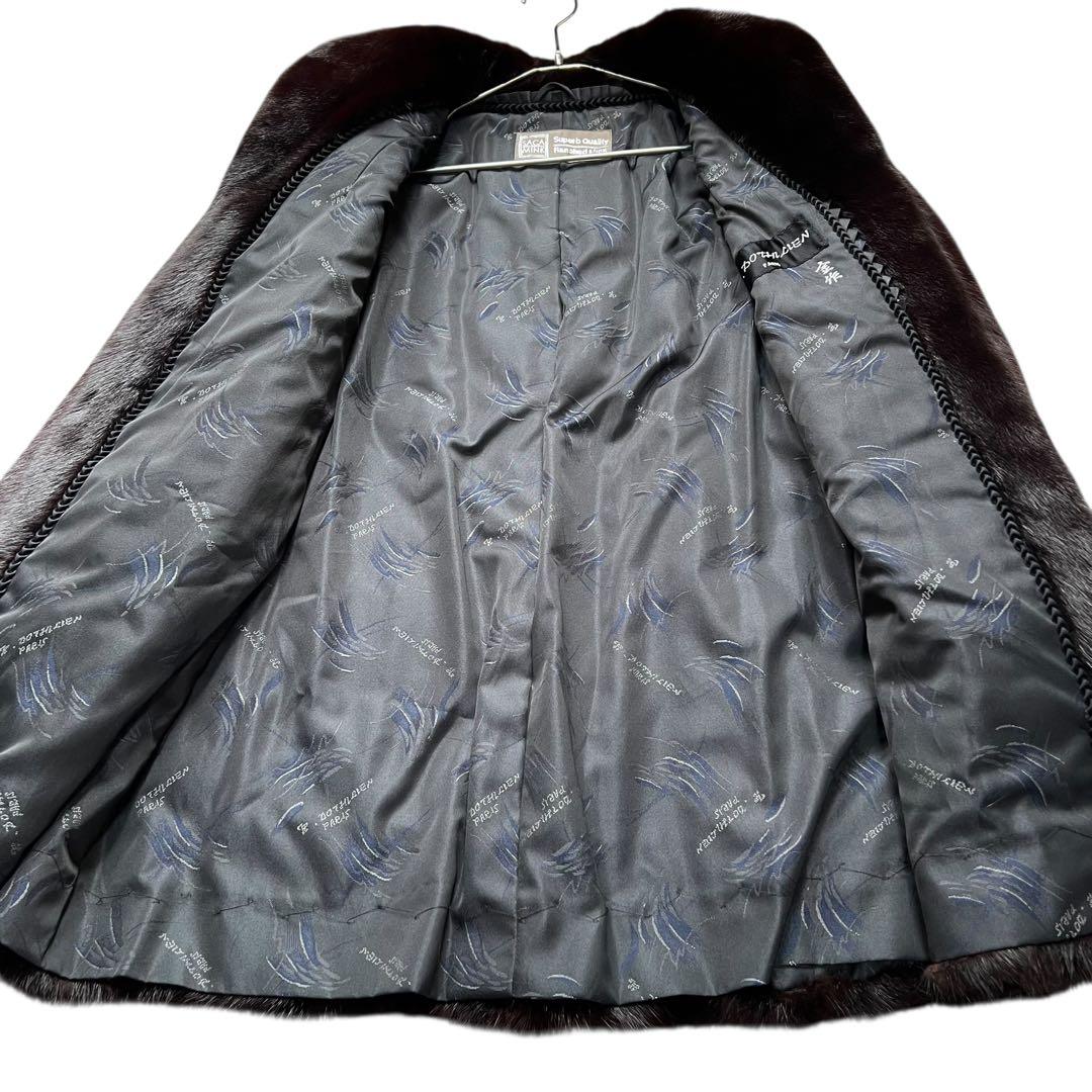 着丈80cm グラマミンク サガミンク リアルファー毛並み なめし柔らか 艶◎