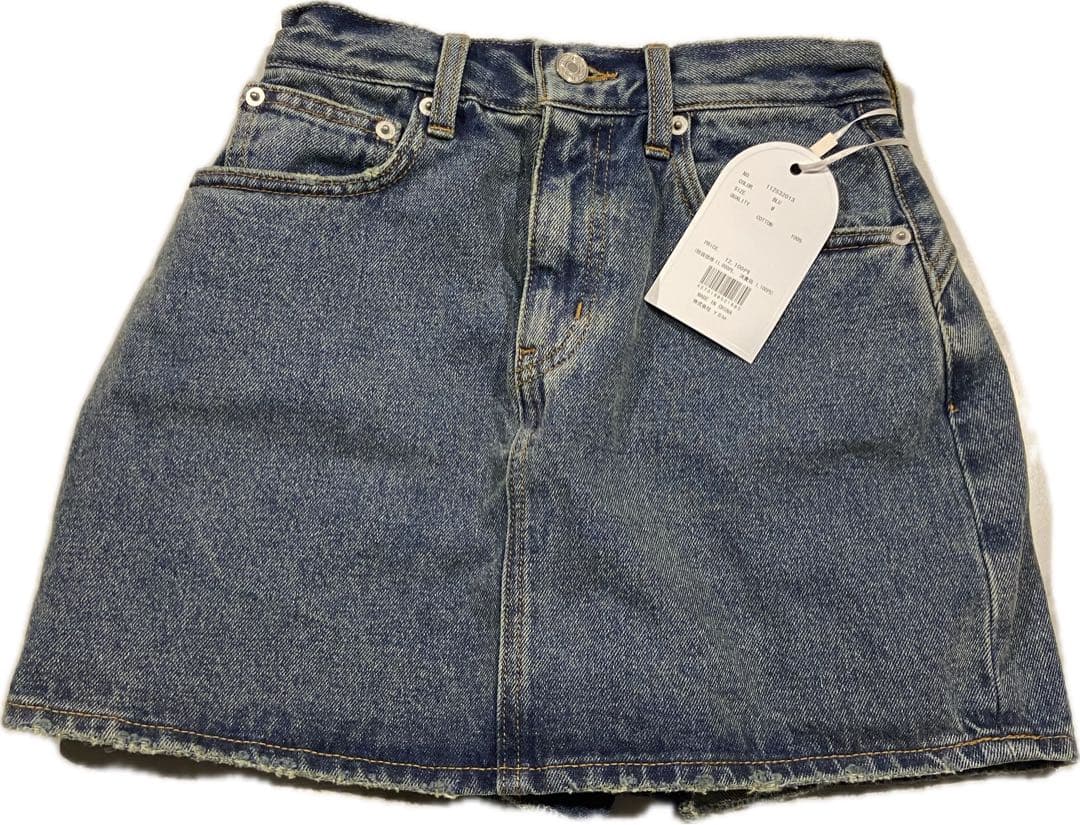 Darich ダーリッチ　バックカーブデニムミニスカート